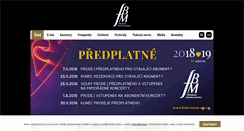 Desktop Screenshot of filharmonie-zlin.cz